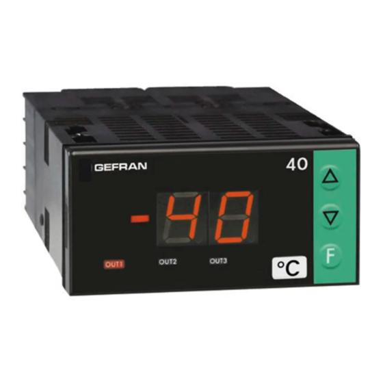 gefran 40T 72 Manual De Uso