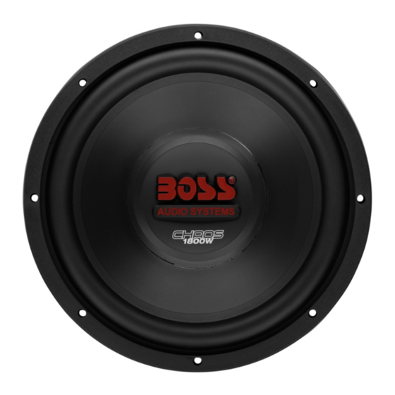Boss CH12DVC Manual De Usuario