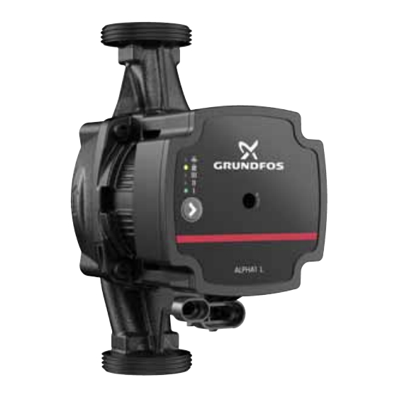 Grundfos ALPHA1 L Instrucciones De Instalación Y Funcionamiento