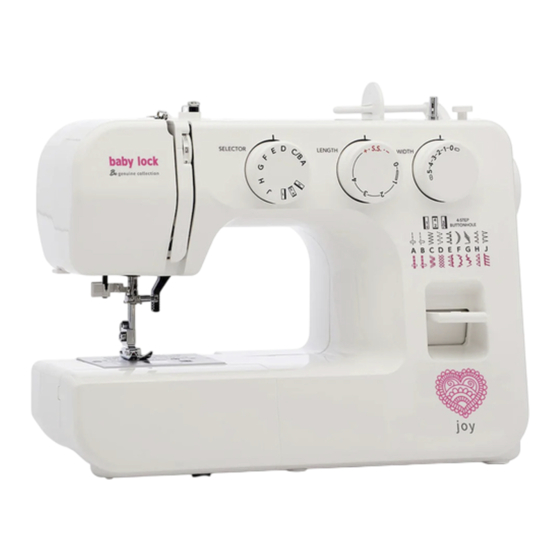 Baby Lock Joy BL25B Instruccion Y Quia De Referencia