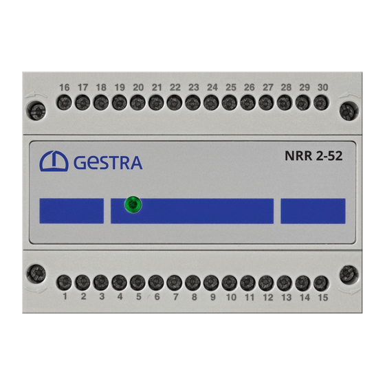 GESTRA NRR 2-52 Traducción Del Manual De Instrucciones Original