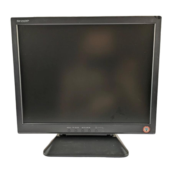 Sharp LL-T15A4 Manual De Funcionamiento