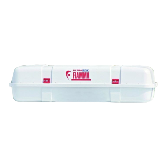 Fiamma ULTRA-BOX 1 Instruciones De Montaje Y Uso