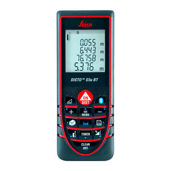 Leica DISTO D3a BT Manual De Empleo