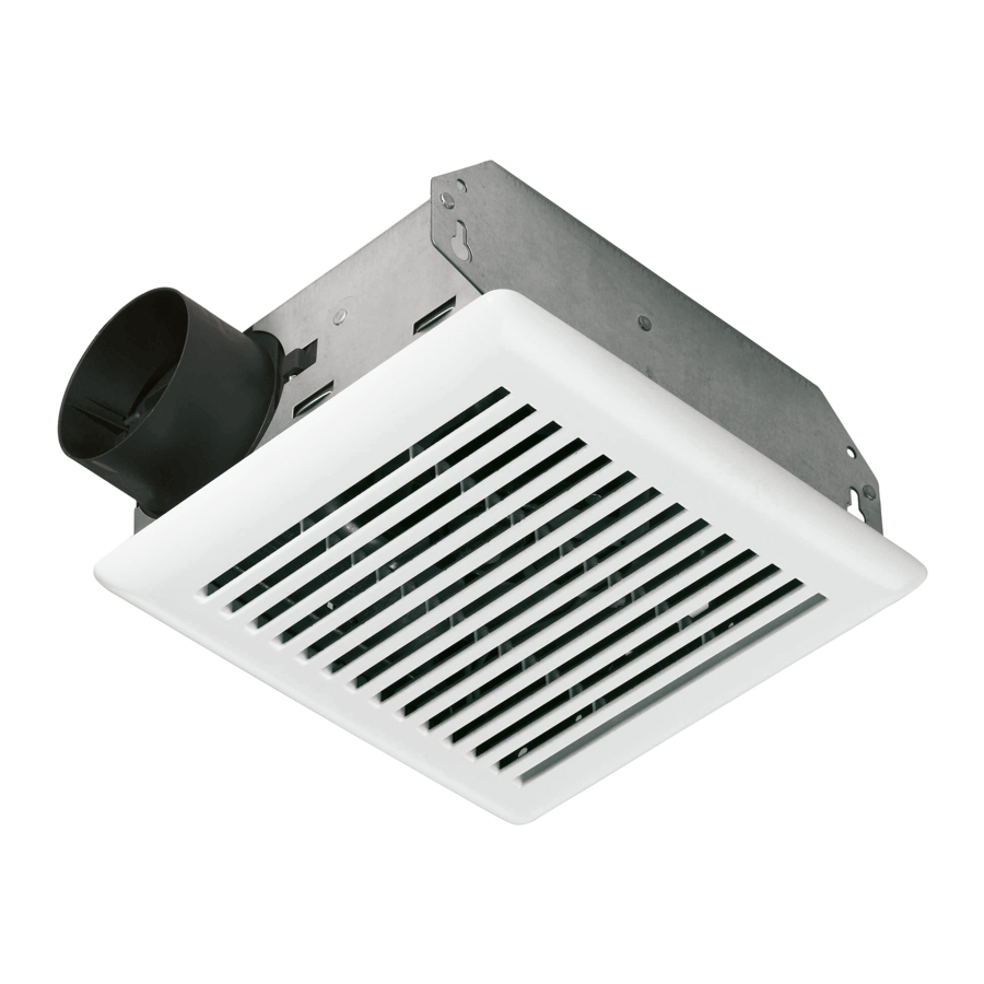 Manual de instalación del ventilador extractor de baño NuTone 695, 696N