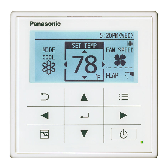 Panasonic CZ-RTC3 Manuales