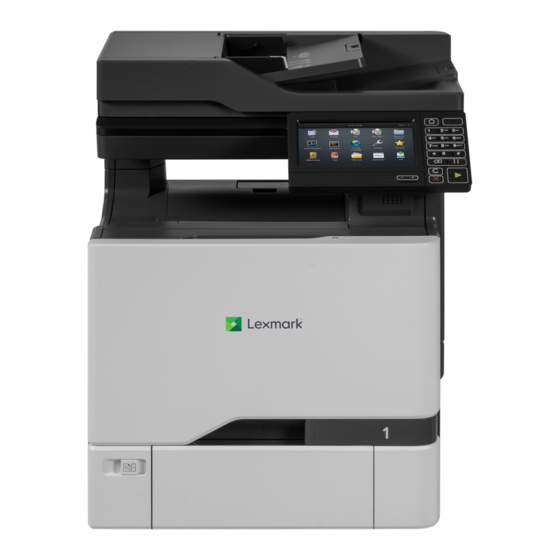 Lexmark MFP CX725 Guía De Usuario