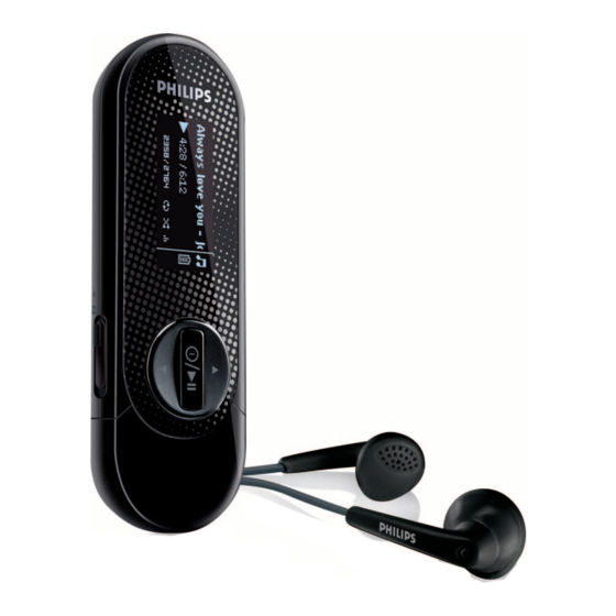 Philips GoGear SA2610 Manual De Instrucciones