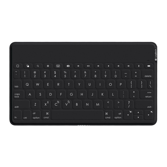 Logitech Keys-To-Go Manual De Instrucciones