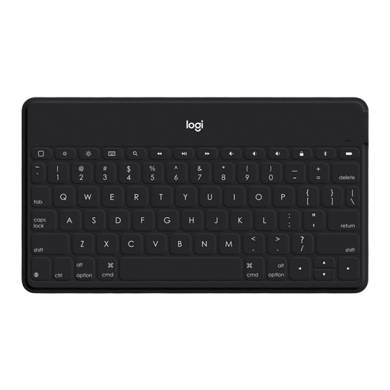 Logitech KEYS-TO-GO Guia Del Usuario