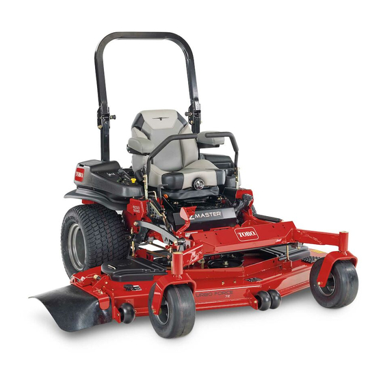 Toro Z Master Professional 6000 Serie Manual Del Operador