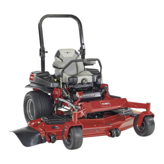 Toro Z Master Professional 6000 Serie Manual Del Operador
