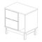 Muebles de Interior MARCKERIC MESITA 2C1H Manual De Instrucciones