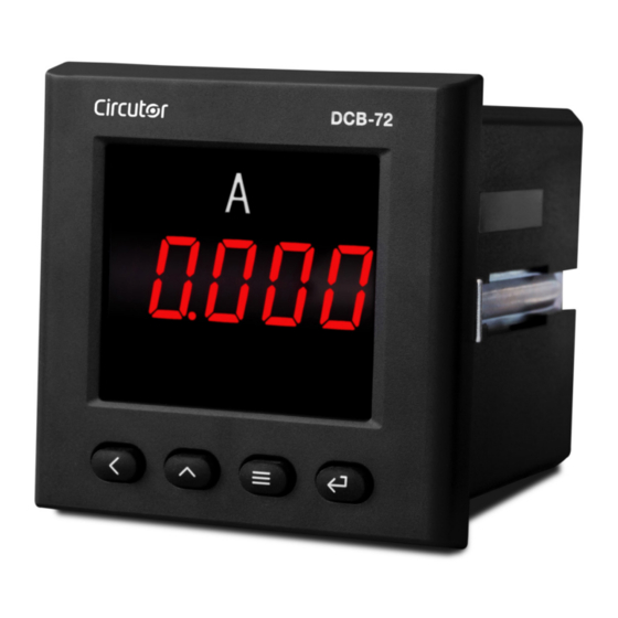 Circutor DCB-72 Aac Manual De Instrucciones