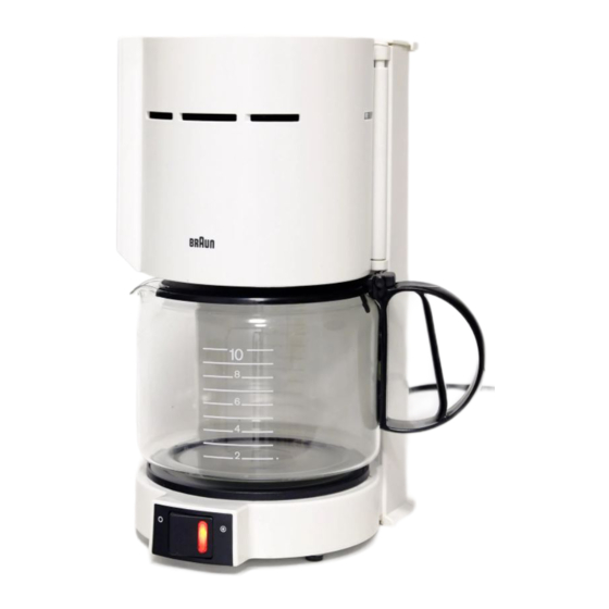 Braun Aromaster KF 400 Manuales