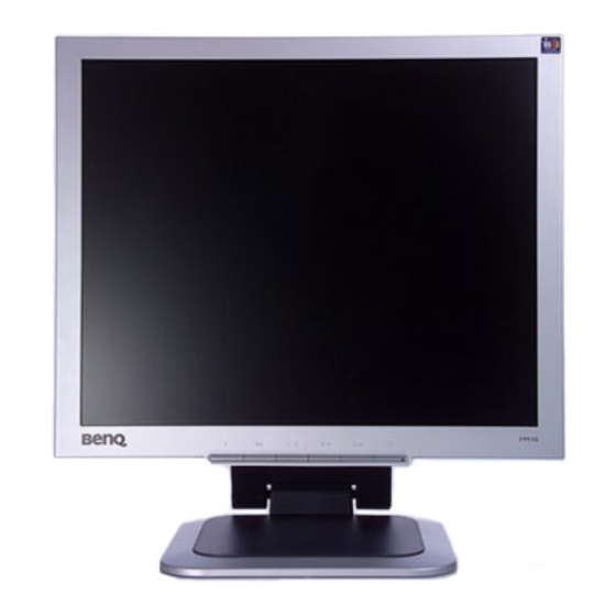 BenQ FP92G Manual Del Usuario