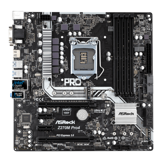 ASROCK Z270M Pro4 Manual De Instrucciones