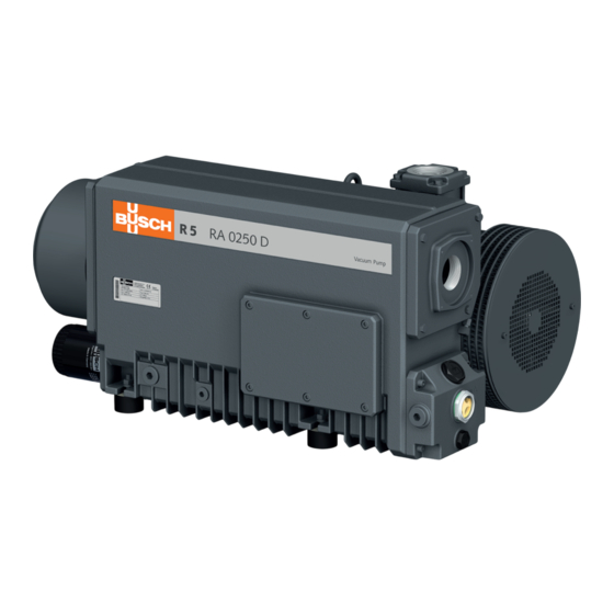 BUSCH R 5 RA 0160 D Manual De Instrucciones