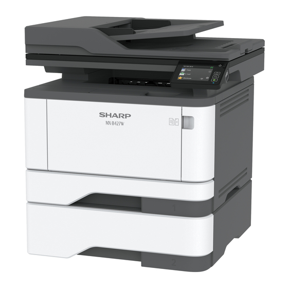 Sharp MX-B427W Referencia Rápida