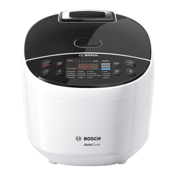 Bosch MUC1 Serie Instrucciones De Uso