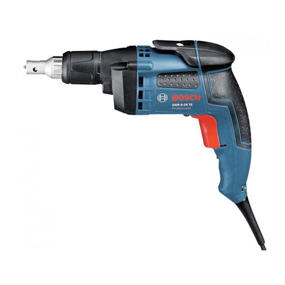 Bosch GSR 6-25 TE Professional Manual Original