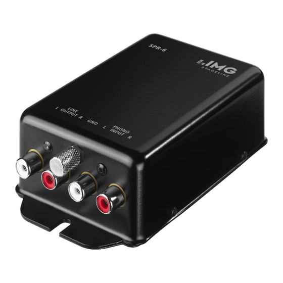 Monacor IMG STAGELINE SPR-6 Manual Del Usuario