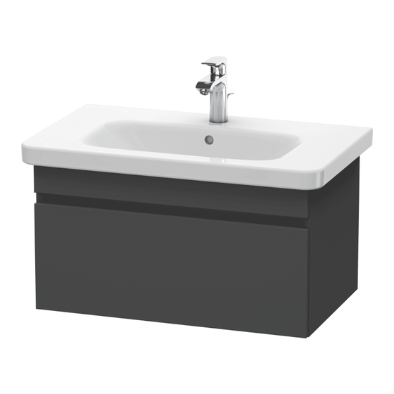 DURAVIT DuraStyle DS 6381 Instrucciones De Montaje