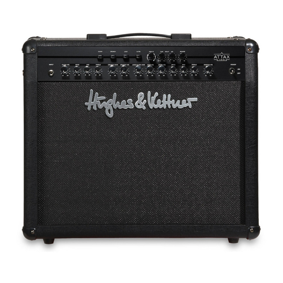 Hughes & Kettner ATTAX 100 Manual Del Usuario