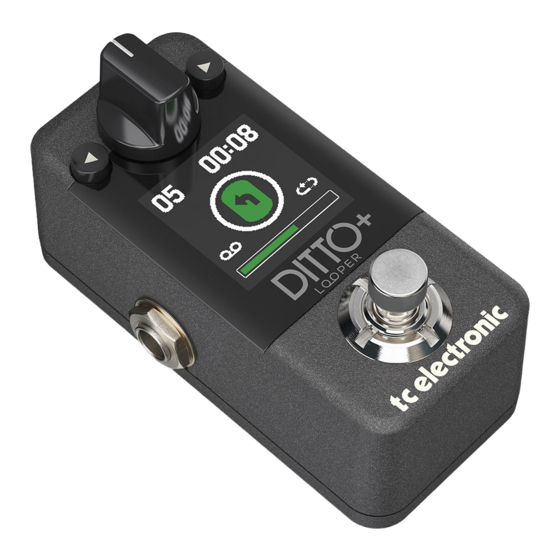 TC Electronic DITTO+ Guia De Inicio Rapido