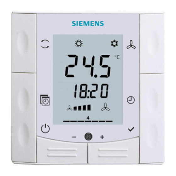 Siemens RDF660T Instrucciones De Montaje, Instrucciones De Funcionamiento