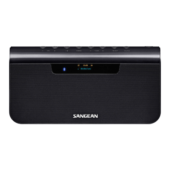 Sangean TunPad DPR-202BT Instrucciones De Manejo