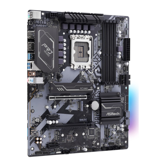 ASROCK B660 Steel Legend Manuales