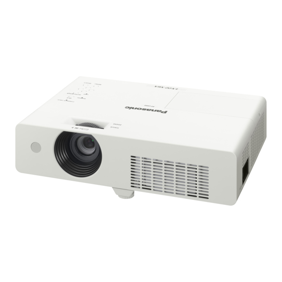Panasonic PT-LX22U Instrucciones De Uso