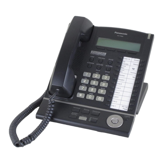 Panasonic KX-T7625 Manuales