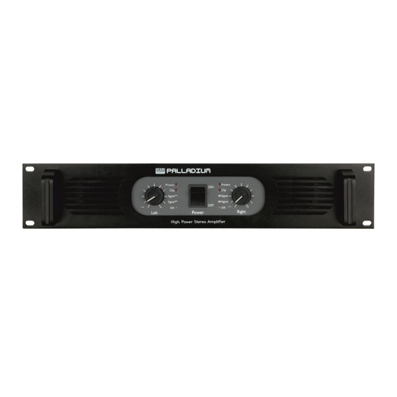 DAP Audio Palladium P-400 Manual Del Usario
