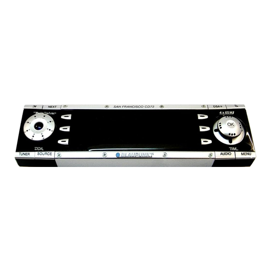 Blaupunkt San Francisco CD72 Manual Del Usuario