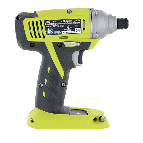Ryobi P232 Manual Del Operador