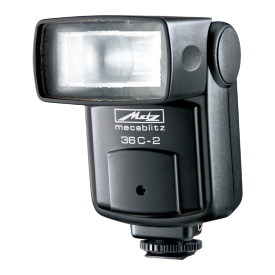 Metz MECABLITZ 36 C-2 Instrucciones Del Manejo