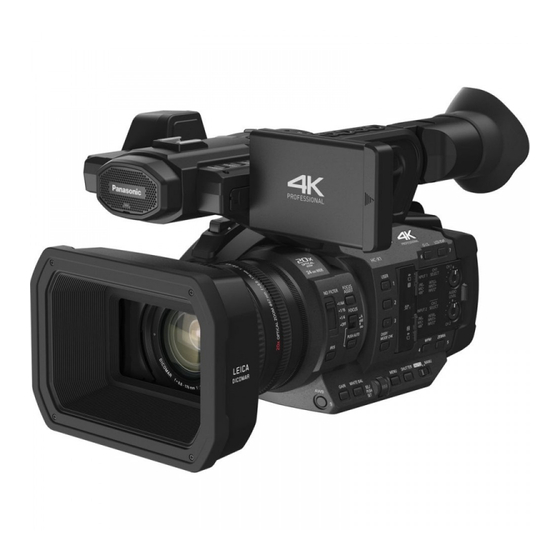 Panasonic HC-X1 Instrucciones De Funcionamiento