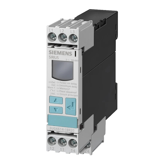 Siemens 3UG4617 Manual De Instrucciones