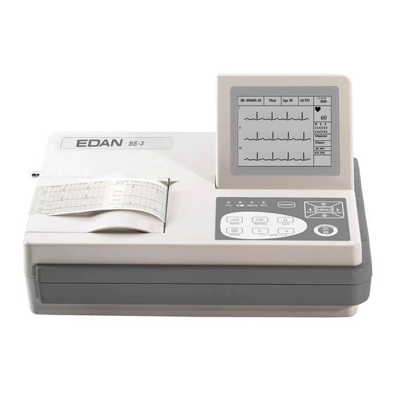Registro Ecg - EDAN INSTRUMENTS SE-3 Manual Del Usuario [Página 51 ...