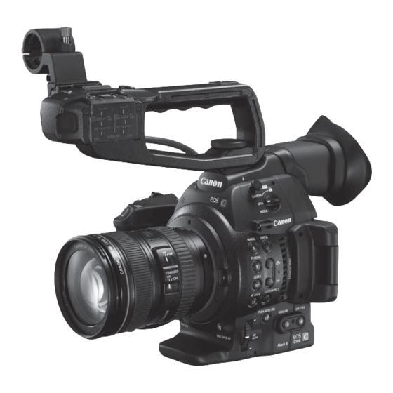 Canon EOS C100 Mark II Manual De Instrucciones