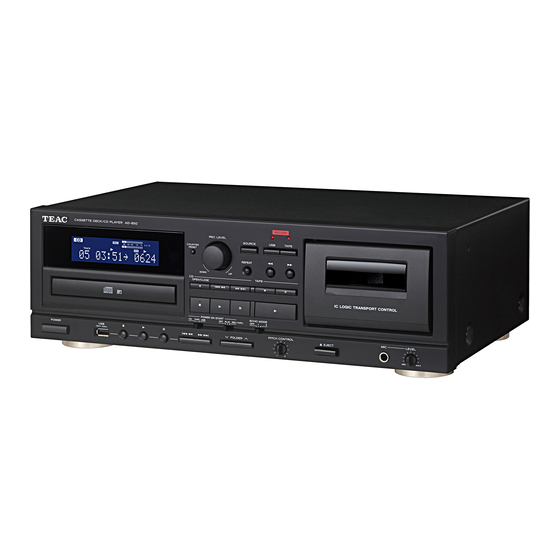 Teac AD-850 Manual Del Usuario
