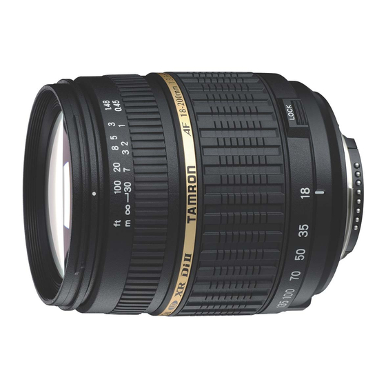 Tamron AF18-200mm F/3.5-6.3 XR Di II LD Aspherical [IF] Macro Manual De Instrucciones
