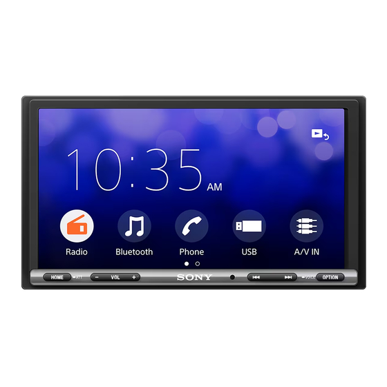 Sony XAV-AX3200 Manual De Instrucciones