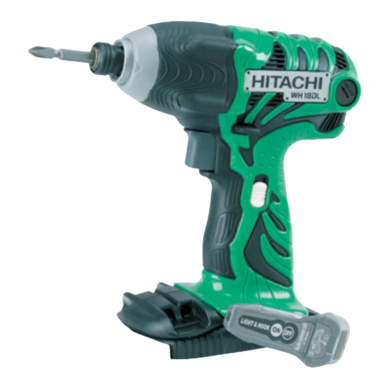 Hitachi WH14DL Manuales