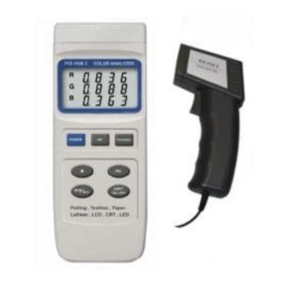 PCE RGB-1002 Manual De Instrucciones