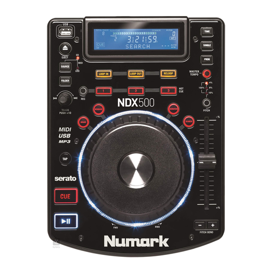 Numark NDX500 Guía De Usuario