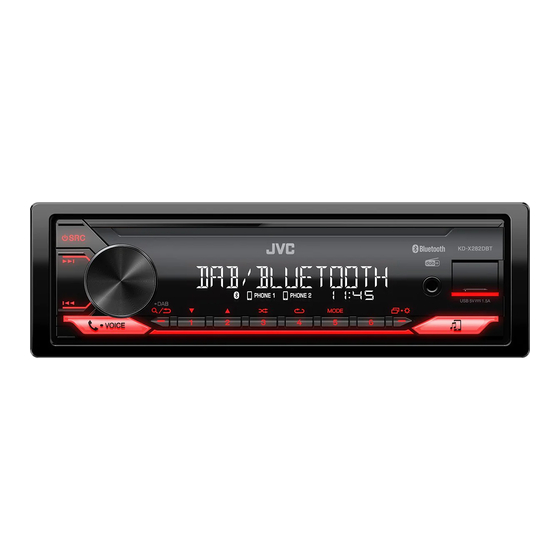 JVC KD-X282DBT Manual De Instrucciones
