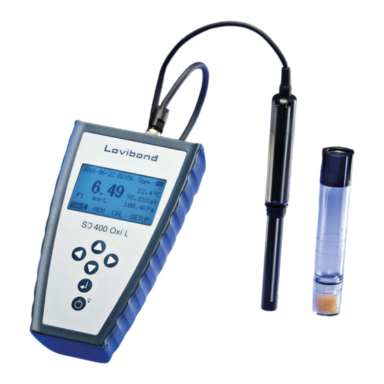 Lovibond Tintometer SD 400 Oxi L Manual De Instrucciones